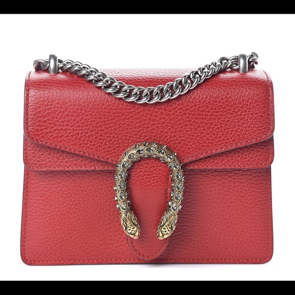 🎊SOLD🎊Gucci Hibiscus Red Dionysus Calfskin Bag - Picture 2 of 11